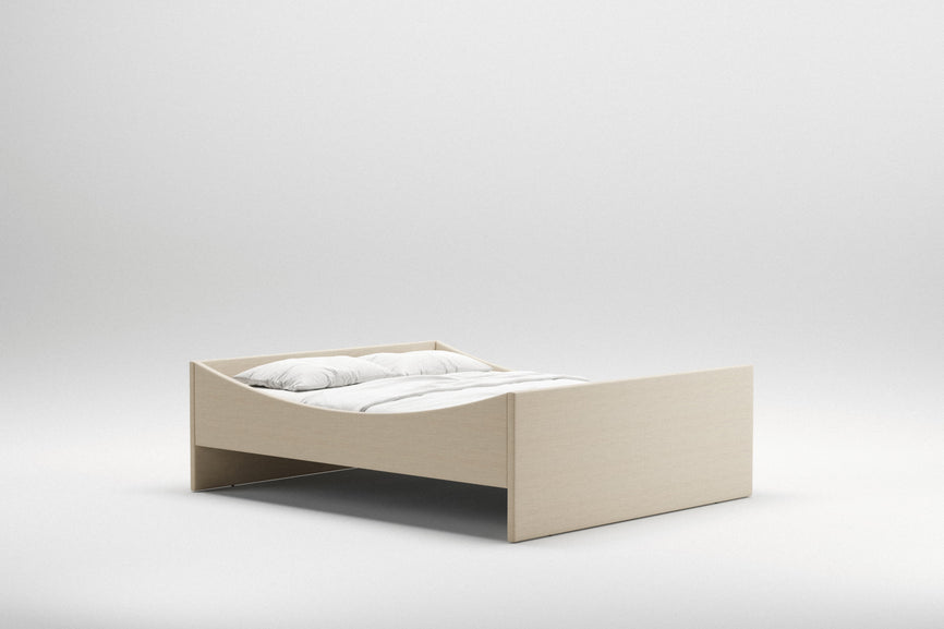 Curved Bed Frame | Light Beige