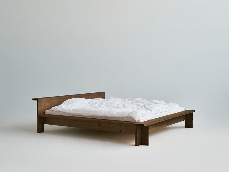 Hem Bed Frame | Smoked Red Oak